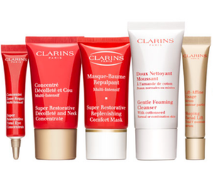 Clarins Free 6-Piece Travel Gift with Purchase